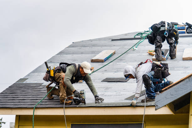 Professional Gutter Installation technician working in Windsor Heights, IA